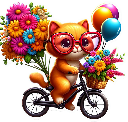 flower delivery cat