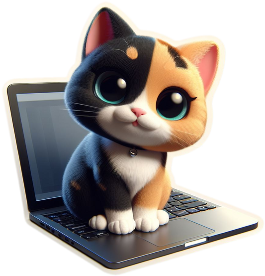 Laptop Kitty