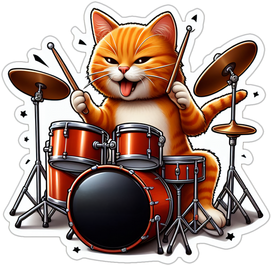 Drummer Cat